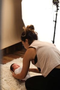 behind the scenes during a real newborn session-3