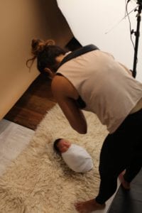 behind the scenes during a real newborn session-4